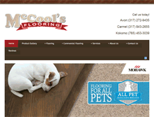 Tablet Screenshot of mccoolsflooring.com